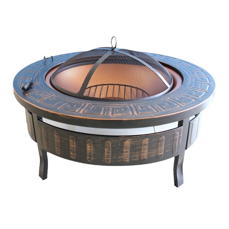 Mesa de barbacoa multifuncional de 32 pulgadas horno de barbacoa al aire libre horno de carbón patio horno de carbón casero parrilla de barbacoa