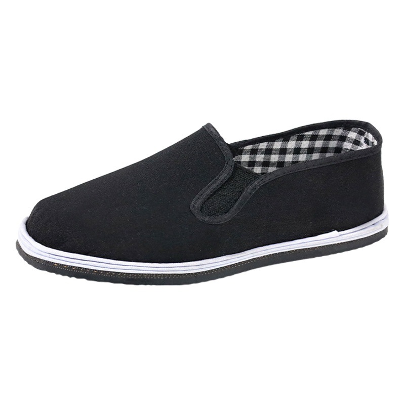 Tire bottom cloth shoes men's and women's shoes non-slip wear-resistant breathable deodorant driving leisure work lasagna labor protection black cloth shoes