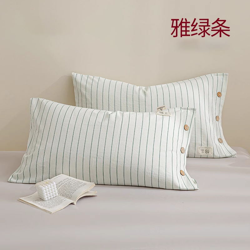 Un par de fundas de almohada de algodón para el hogar, ropa individual de algodón puro para hombres 2024 nueva funda de forro 48*74cm