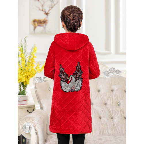 Winter thickened and lined padded cotton work coat for women, warm overcoat, Sichuan provincial uniform jacket