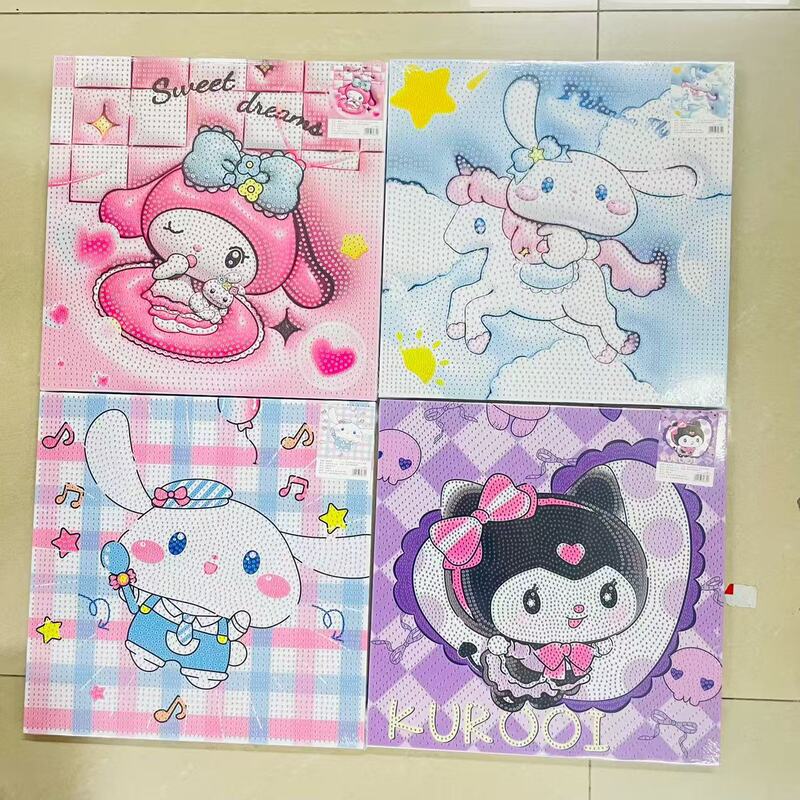 Sanrio Diamond Painting DIY Handmade Gift Children's Diamond Sticker Bedroom Living Room Decoration Wholesale