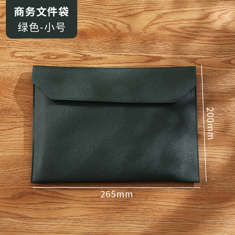 卸売 A4 レザー磁気バックルファイルバッグ大容量収納ファイルバッグ A5PU レザービジネスオフィス会議情報バッグ|undefined