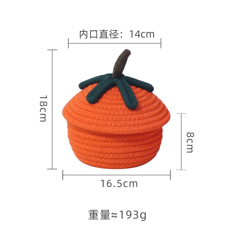 Amazon Halloween calabaza cesto de algodón tela de mano cesto de caramelo decoración de mesa cesto de almacenamiento