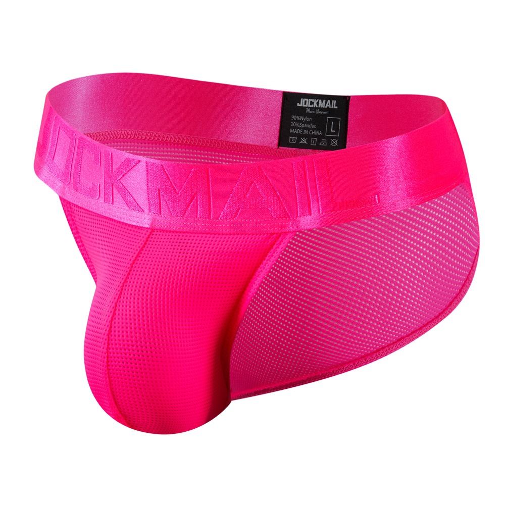 Jockmail 2022 nueva ropa interior de los hombres triángulo malla transpirable deportes fitness shorts