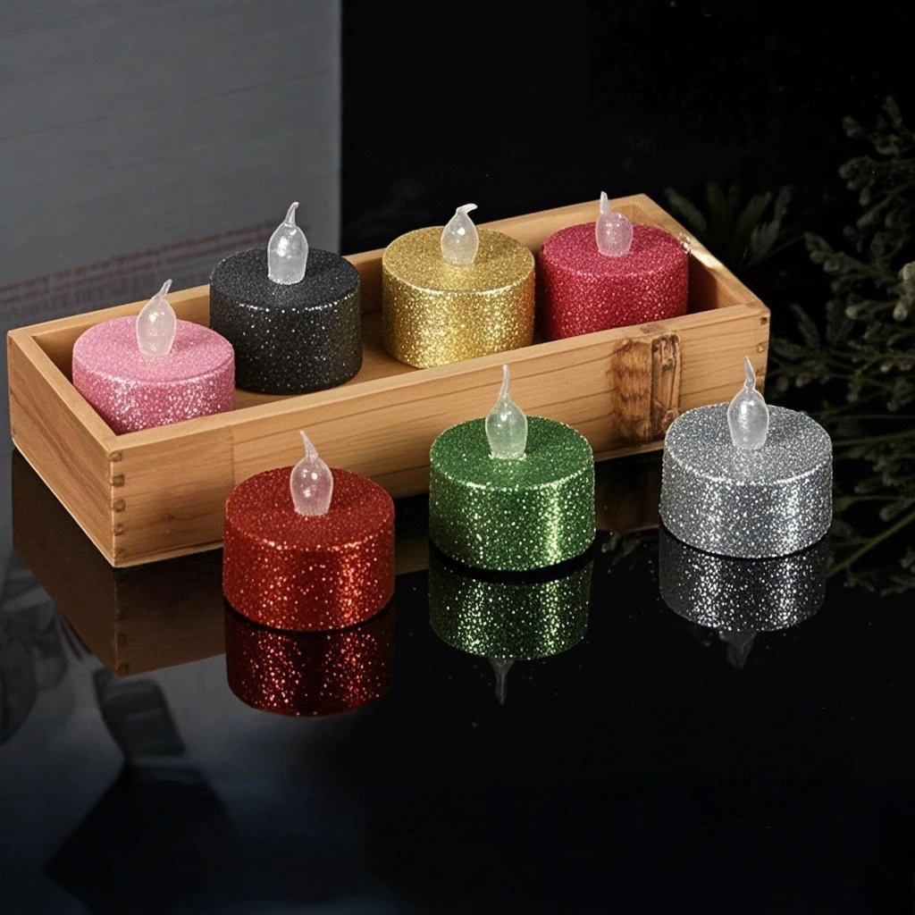 Маленькие светодиодные чайные свечи для креативного оформления предложения руки и сердца, маленькие свечи для создания атмосферы, праздничные декоративные элементы для секретных комнат, светящиеся.