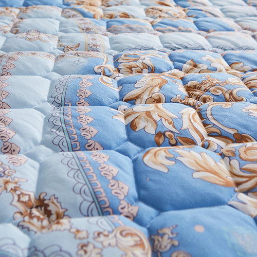 Cross-border lace bed skirt Korean-style floral edge quilted cotton thick bed cover fine silk velvet stitched dustproof bed cover wholesale