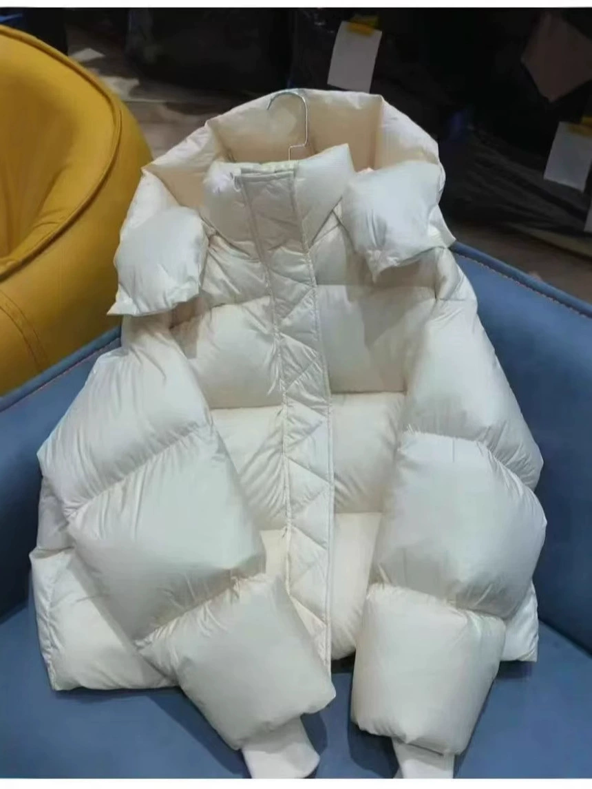 Короткая зимняя демисезонная куртка на пуху, custom-made, увеличенная толщина, oversize
