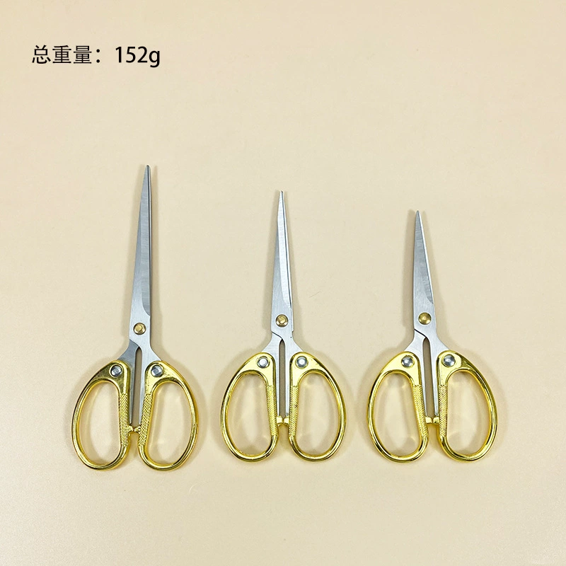 Metal small scissors stainless steel, tea, with embroidery