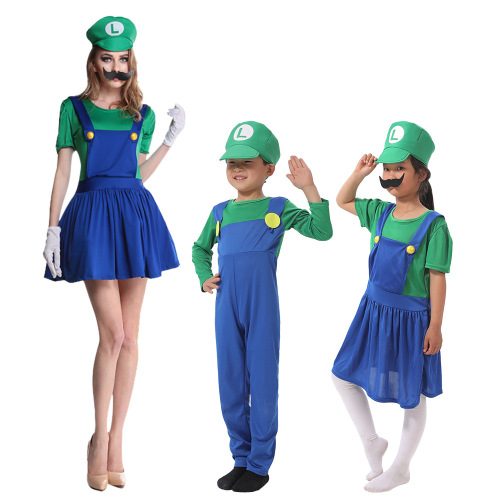Halloween Super Mario Mario costume Louis cosplay stage performance clothes Mario costume