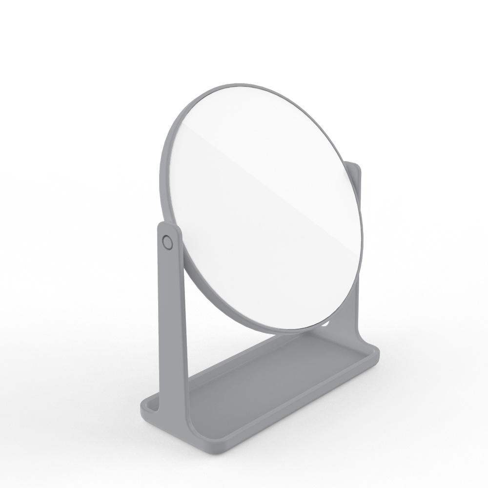 Espejo de maquillaje espejo de escritorio vestidor hogar dormitorio nórdico giratorio simple redondo de un solo lado espejo