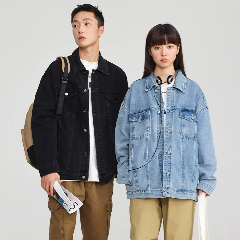 Фирменная джинсовая модная весенняя бейсбольная куртка для мужчин и женщин, американский стиль