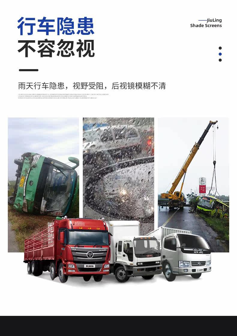 Car Rainproof Film Anti-Fog Film Anti-Glare Rearview Mirror Glass Waterproof