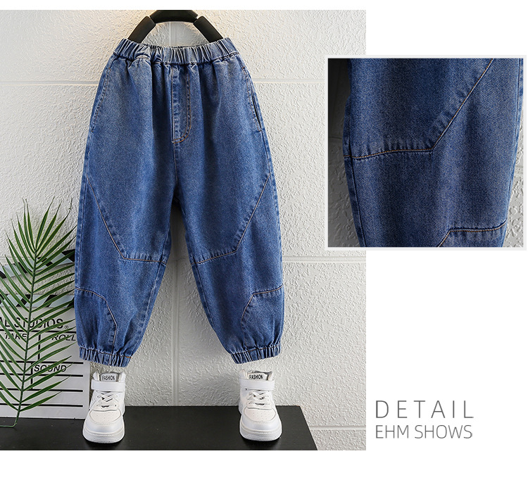 Besticktes Cowboy-Set für Jungen 2024 Frühlings- und Herbstkleidung, hübsches zweiteiliges Set mit trendiger Marke, mittelgroß und klein_voghion.com