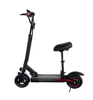 M4 Electric Scooter Portable Foldable 10-inch Foreign Trade Scooter Two-wheeled Urban Scooter Electric Vehicle Can Stand and Ride (Qatlanan elektrik skuterlər) - red-and-black-splice