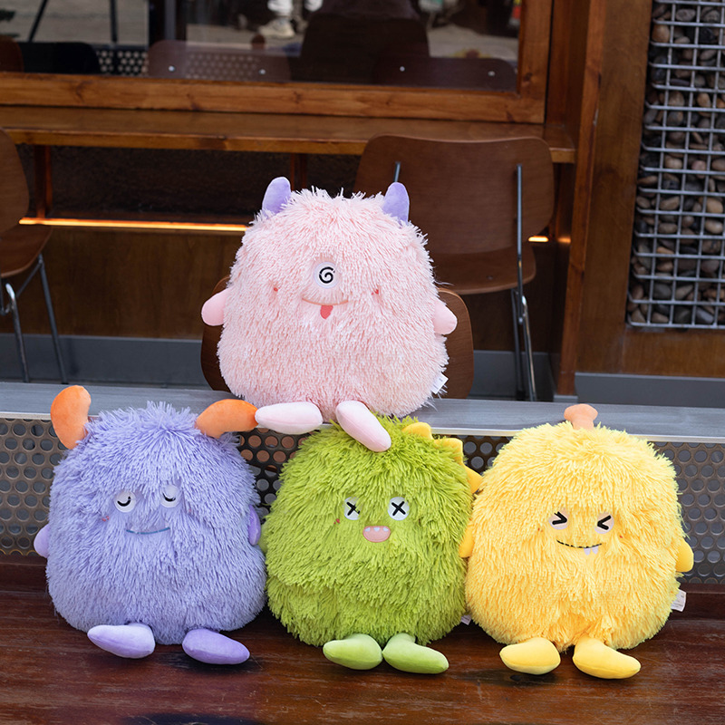 Cross-border New Elf Little Monster Plush Doll Catch Doll Machine Long Hair Strange Plush Toy Funny Cloth Doll