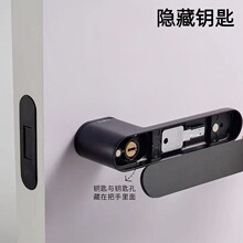生态木门极简一字门锁磁吸静音机械室内锁家装工程房门锁具批发