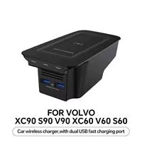 Для Volvo XC90 S90 V90 XC60 S60 V60 автомобильное беспроводное зарядное устройство USB зарядное устройство