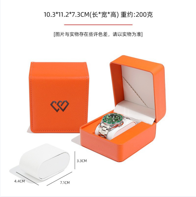 Caja de Exhibición y Almacenamiento para Relojes de Cuero PU con Tapa Abatible para Regalo y Joyería image 21