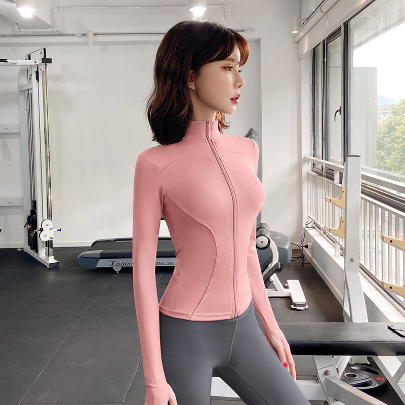 Quick-drying Slim-fit Yoga Clothes For Women, Long-sleeved Sports Fitness Tops, Fitness Clothes For Women_desvips.com