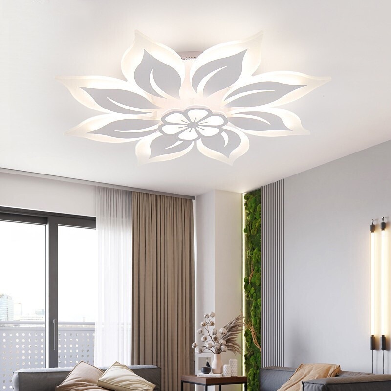 Mini moderno dormitorio principal creativo hogar acrílico techo lámpara nueva lámpara de sala de estar Tmall iluminación genio led