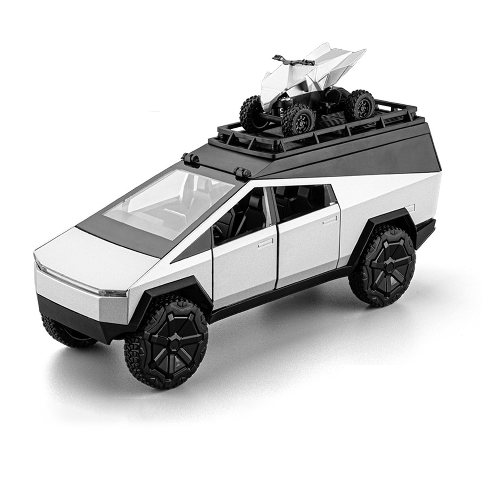 1 / 24 Simulación especial camping camioneta modelo de autocaravana de aleación sonora y óptica modelo de música decoración venta caliente transfronteriza