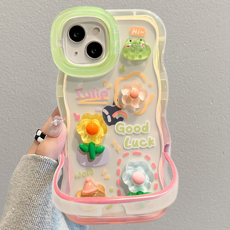 Suitable for 15Promax Apple Mobile Phone Case Iphone14 Gradient Frog Doll 13 Double Bracket 16 High-End 17 Suitable for 15Promax Apple Mobile Phone Case Iphone14 Gradient Frog Doll 13 Double Bracket 16 High-End 17