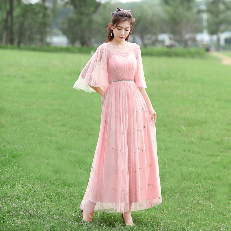 Розовый [GV воротник летающий рукав] 020