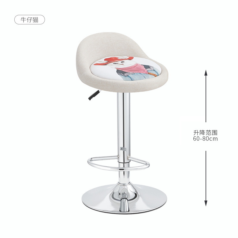 Fábrica directa silla de bar silla de bar elevación silla giratoria silla de respaldo silla casera alta silla de cajero image 18