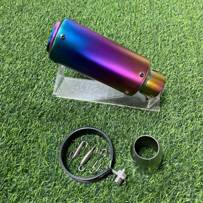 Motorcycle full-color exhaust pipe Motorcycle exhaust pipe - sc-round-mouth-full-color