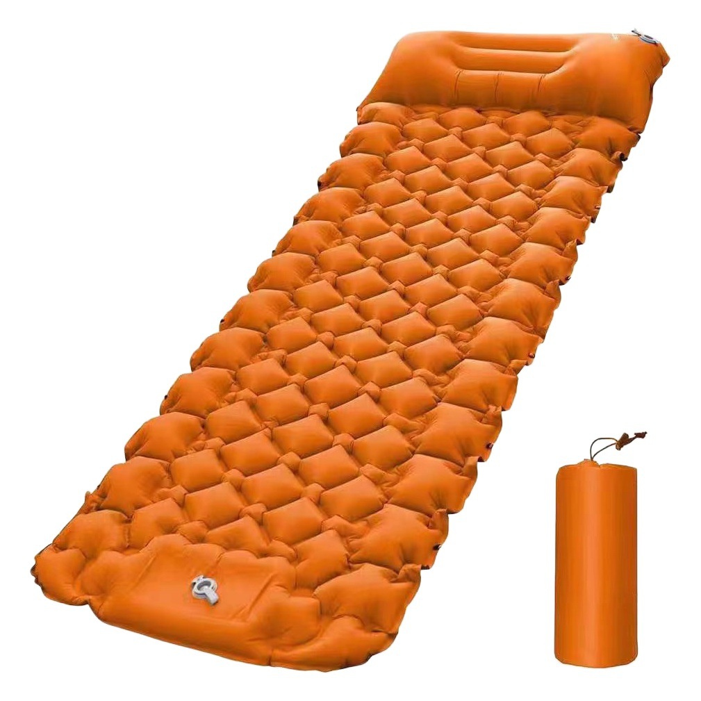 Reposapiés inflable para exteriores, ligero y portátil, colchón inflable para acampar, colchoneta para siesta, colchoneta para tienda de campaña, se puede guardar