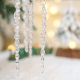Christmas decorations Christmas tree ornaments transparent snowflake acrylic crystal creative pendant Christmas snowflake