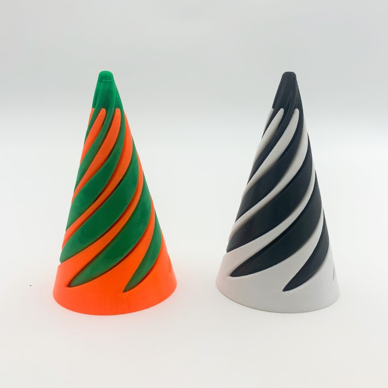 国境を越えたホットセール 3D プリント円錐形減圧おもちゃ 2 色の立体挿入子供の教育開発おもちゃ|undefined
