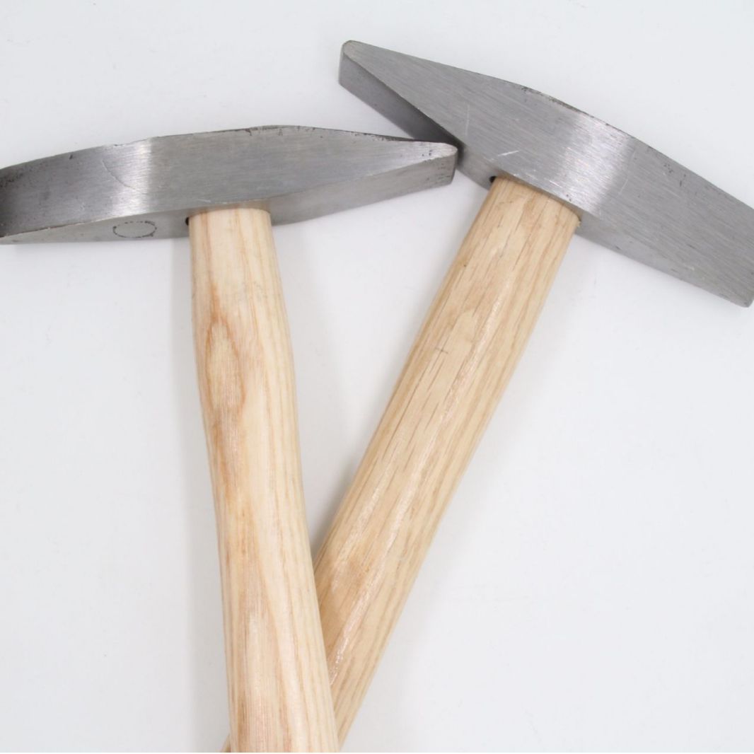 Manufacturer wholesale rust hammer wooden handle rust remover blacksmith hammer rust removal hammer iron mallet 300g 500g double flat head Shunfa 