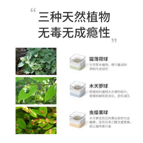 Fluid Animal High Ball Catnip Wooden Polygonum Gall Fruit Cat Toy Cat Toy Ball Self-Happy Rotating Cat Candy