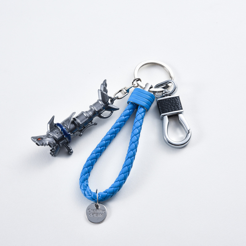 Cross-Border Explosive Jinx Shark Rocket Launcher Weapon Keychain Pendant Hero Weapon Metal Pendant Accessories New Style