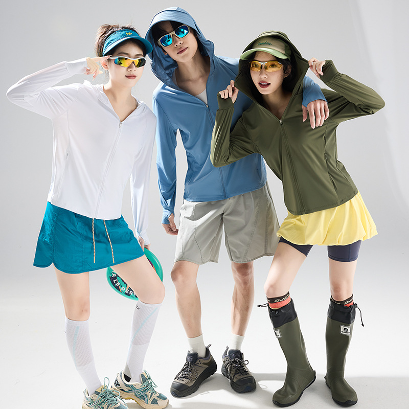 2026 New Outdoor Ice Silk Sun Protection Clothing for Women, New Sun Protection Clothing for Men, Sports Anti-Uv Skin Clothing Jacket