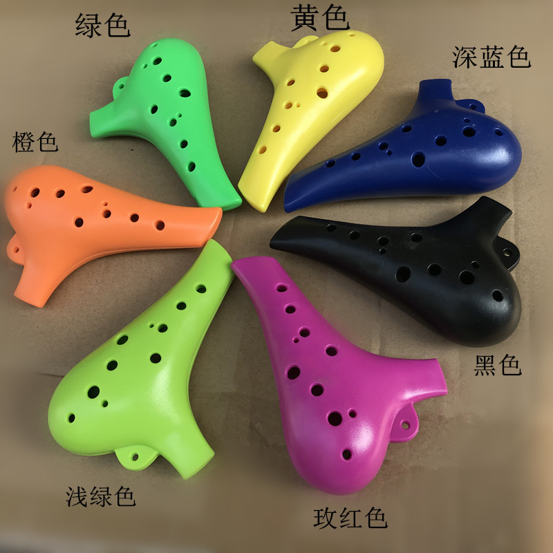 Ethnic Musical Instrument 12-Hole Sc High-Pitched C-Tuned Ocarina Teaching Materials Book for Beginners Ocarina 12-Hole High-Pitched C-Tuned