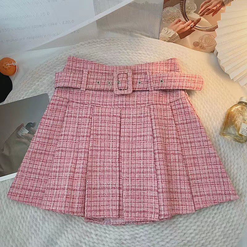 Women's Clothing pleated skirt women's autumn slim and versatile anti exposure high waist A line short skirt_voghion.com
