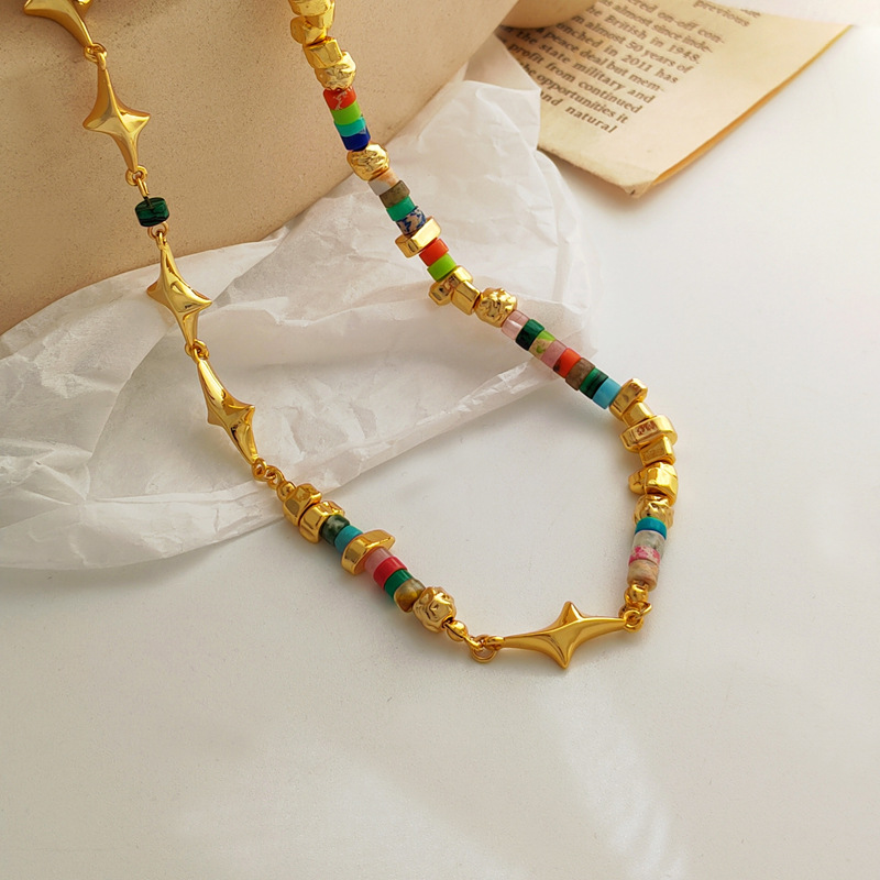 Retro Star Copper Plating Necklace 1 Piece