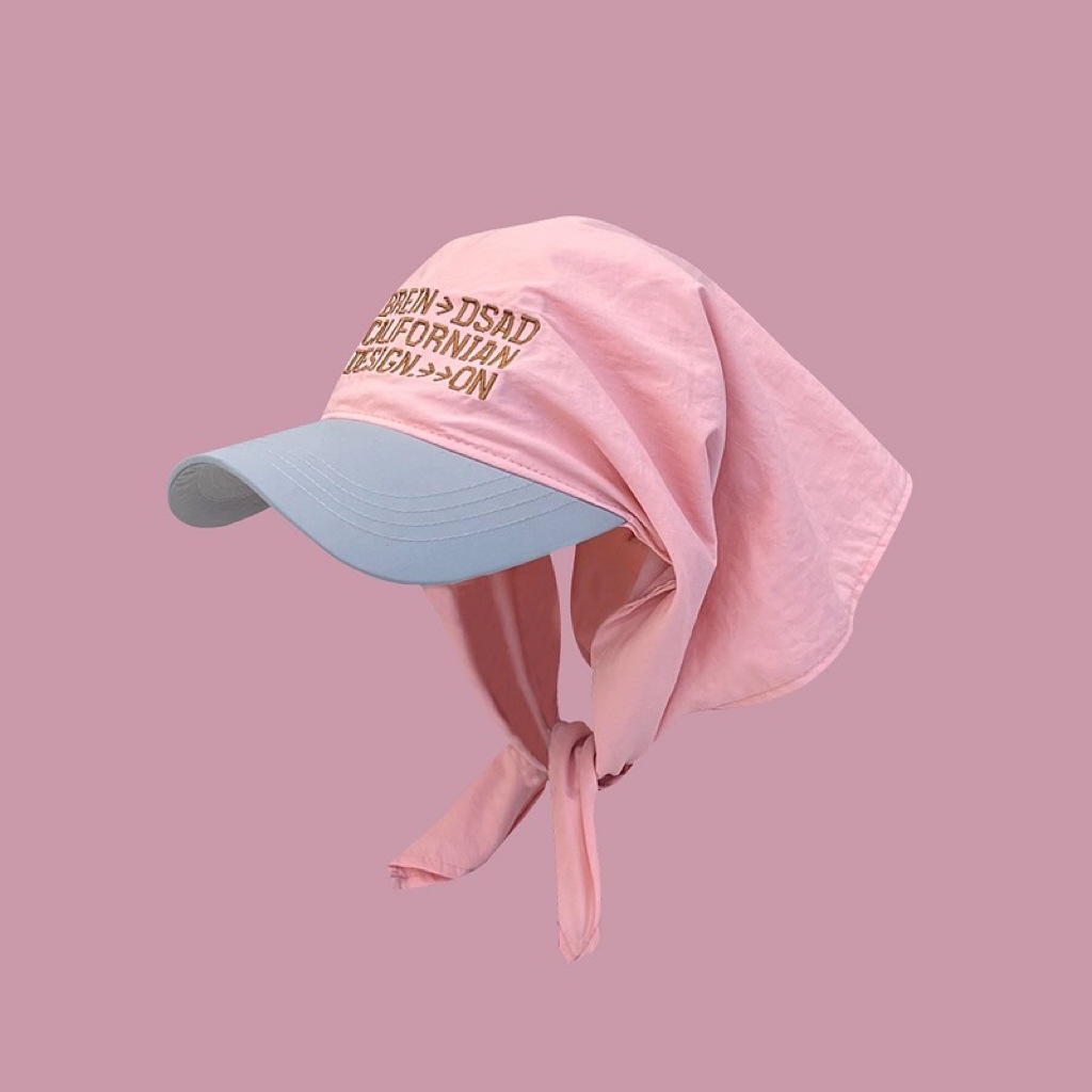 2024 New Personalized Colorful Headband with Duck Tongue for Children Summer Sunshade Versatile Letter Embroidery_voghion.com