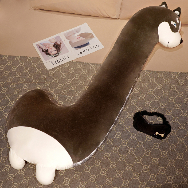 Ganso blanco grande pato de juguete felpa calmante muñeca cama almohada seda del hielo chica dormir pierna clip muñeca trapo