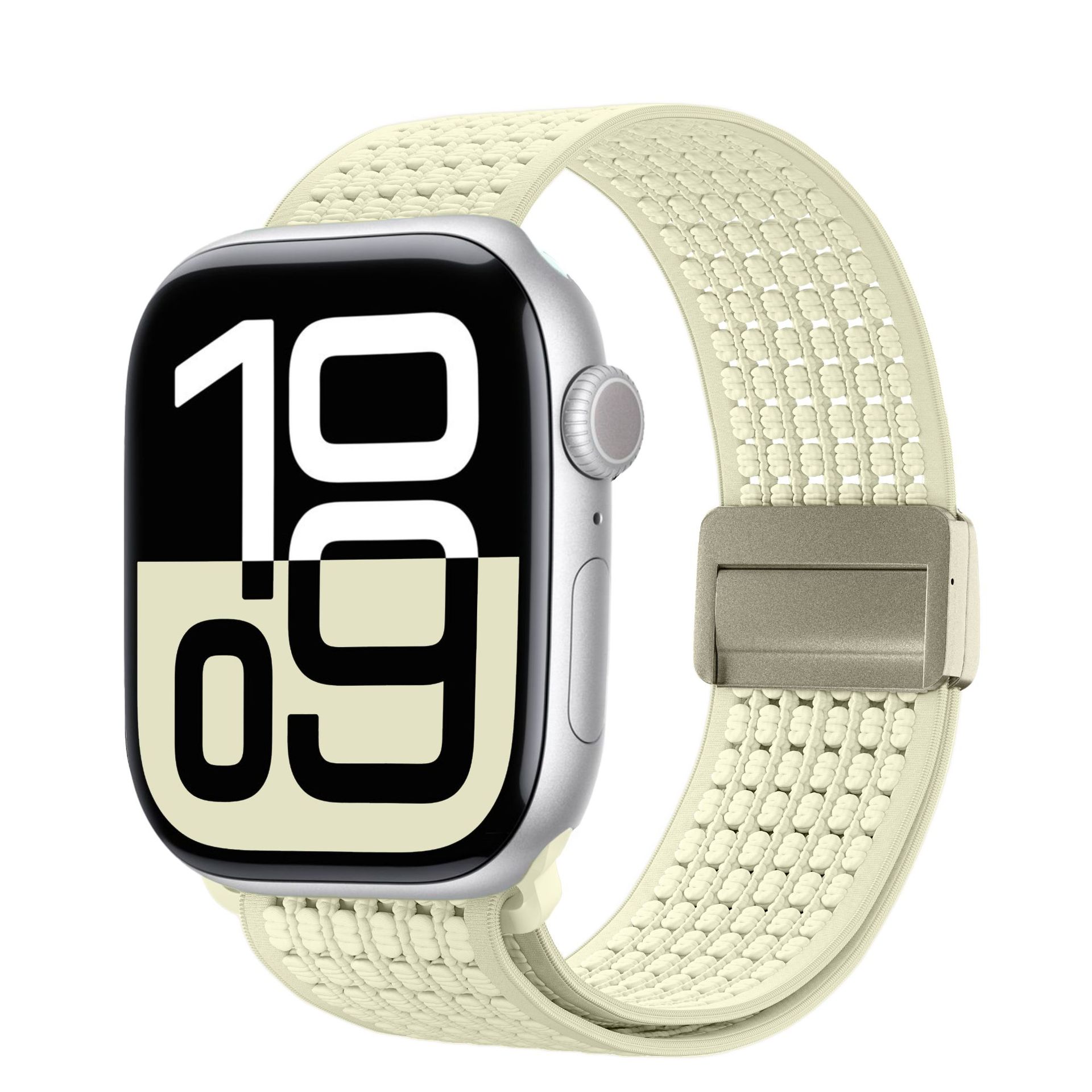 Correas para Apple Watch compatibles con Apple Watch 7/8/9, elásticas, de nailon tejido, con cierre magnético, correa para iWatch S10