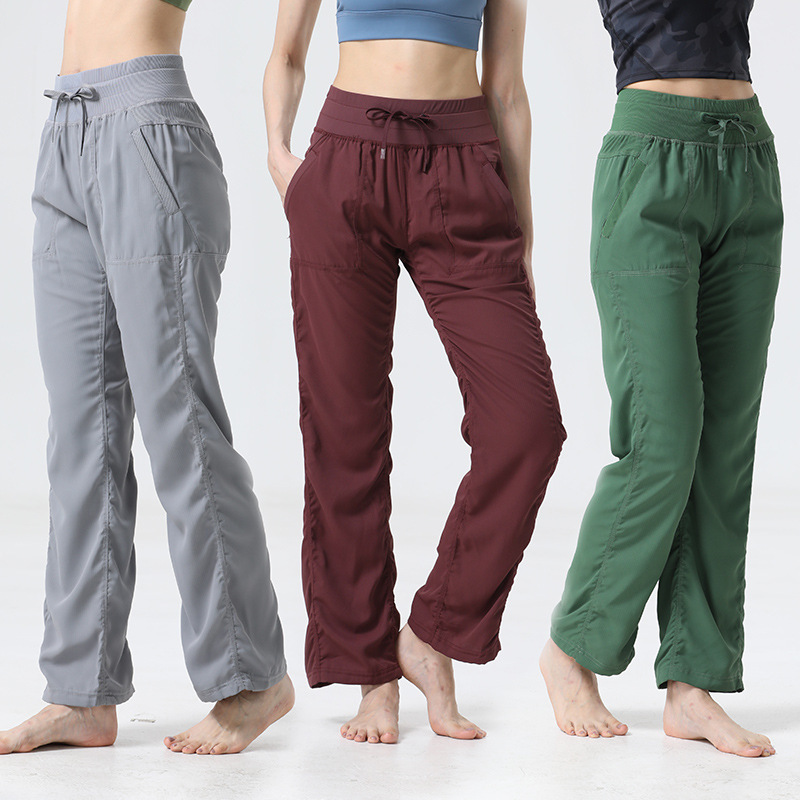 Sleekcity Women's Tapered Business Pants Casual Slimming Versatile Flared Drawstring Wide-Leg Pants High-Waisted Yoga Sleekcity Women's Tapered Business Pants Casual Slimming Versatile Flared Drawstring Wide-Leg Pants High-Waisted Yoga