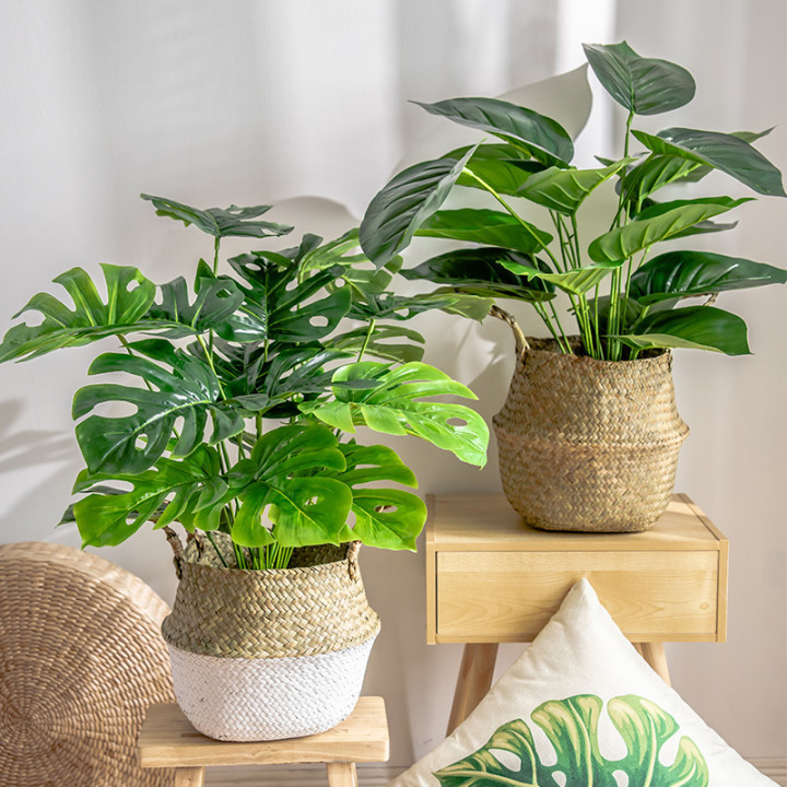 Simulated Green Plant Potted Monstera Tabletop Fake Small Fake Turtle Leaf Fake Flower Decoration Green Simulated Green Plant Potted Monstera Tabletop Fake Small Fake Turtle Leaf Fake Flower Decoration Green