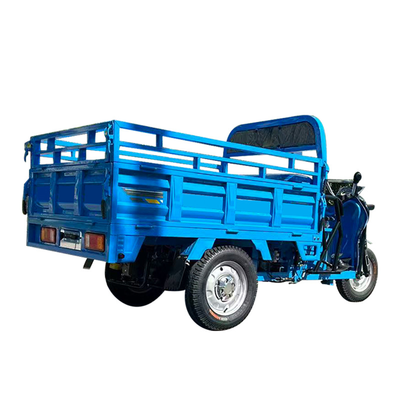 Exportación transfronteriza de mercancías triciclo eléctrico de acero grueso carro de acero para la agricultura casera triciclo de tracción de carga