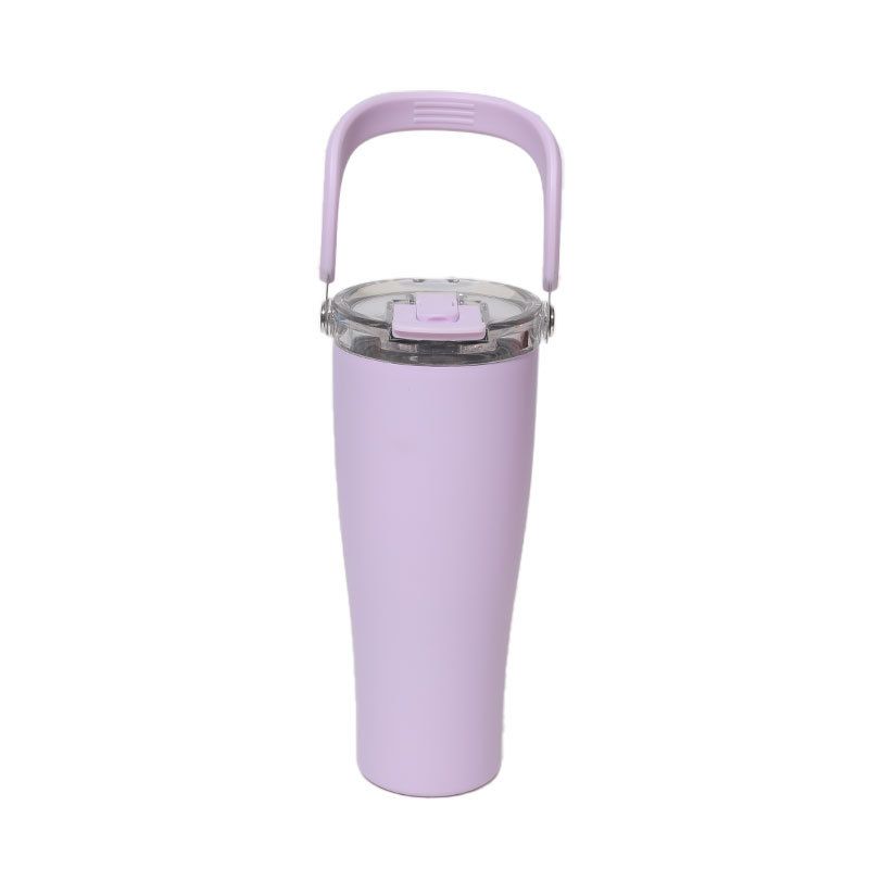 Amazon 40 Taza de agua de acero inoxidable roja Taza de oficina al aire libre Taza de aislamiento de calor de mujer Taza de acero inoxidable