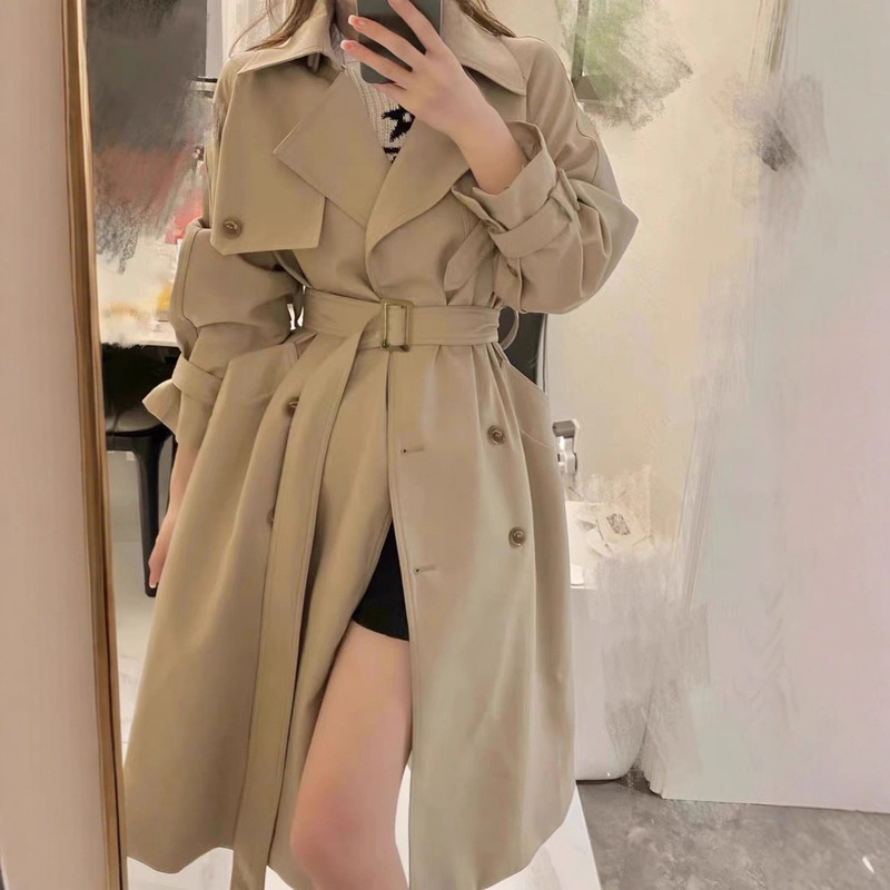 High-End Trench Coat for Petite Women, 2026 Autumn New Style, British Style, Mid-Length, Very Stylish and Elegant Coat