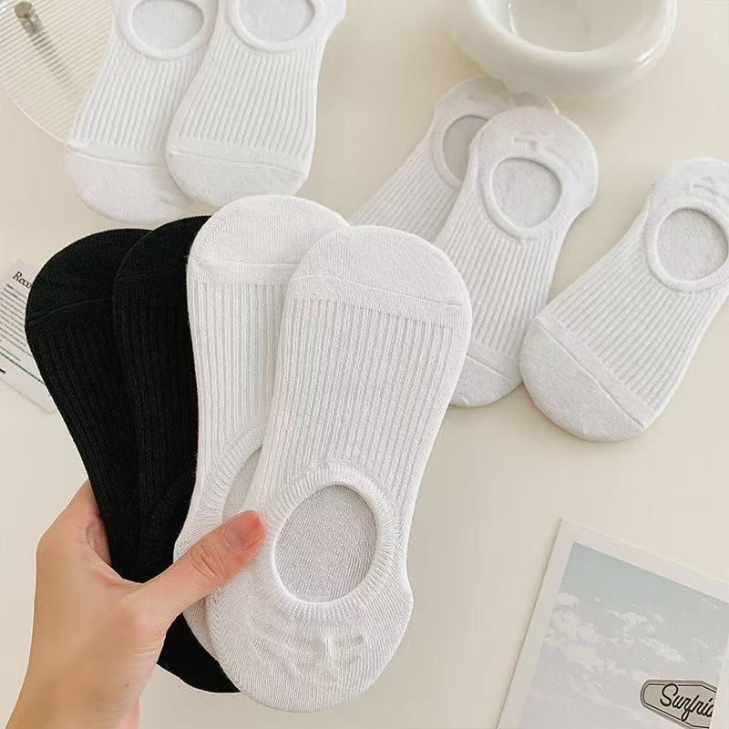 Men's and Women's Invisible Cotton Socks, Low-Cut Breathable Sweat-Absorbing Non-Slip No-Show Socks with Vertical Stripes, Thin Sweat-Absorbing Socks Men's and Women's Invisible Cotton Socks, Low-Cut Breathable Sweat-Absorbing Non-Slip No-Show Socks with Vertical Stripes, Thin Sweat-Absorbing Socks