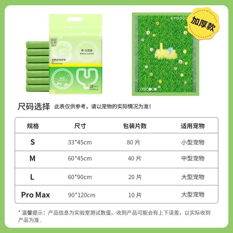 잔디 소변 패드(두꺼운 버전) - 뒷면 스티커 포함