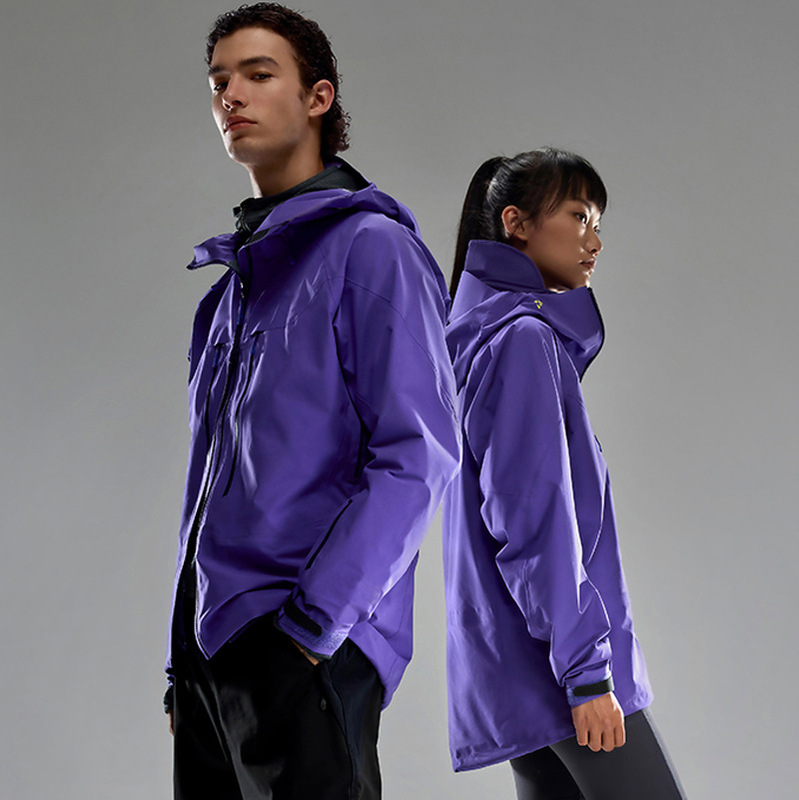男性と女性のためのアウトドアスポーツハードシェルジャケット、防風防水ジャケット、キャンプ登山服、完全に縫製されたラミネートされた単層ジャケット|undefined